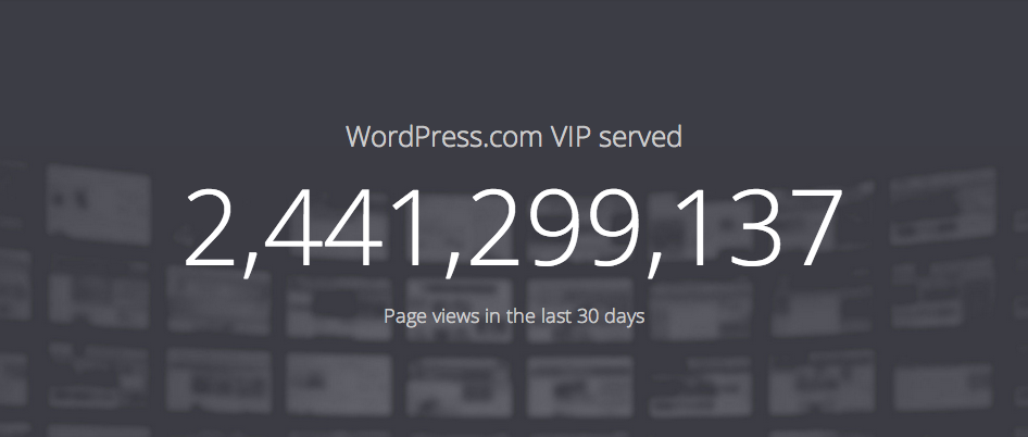VIP accounts for nearly 17% of WordPress.com’s “network” pageviews