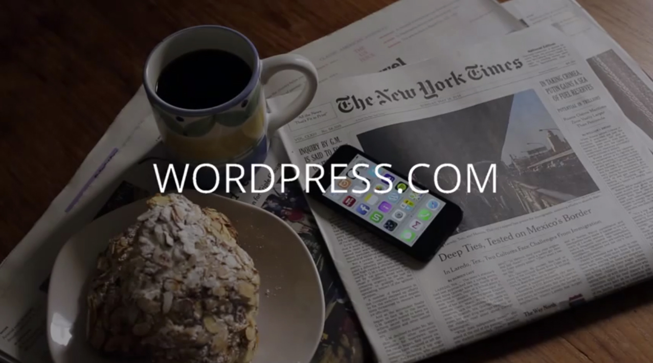 WordPress.com is very mobile centric with their first video ad