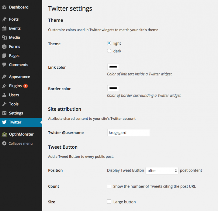 twitter-settings