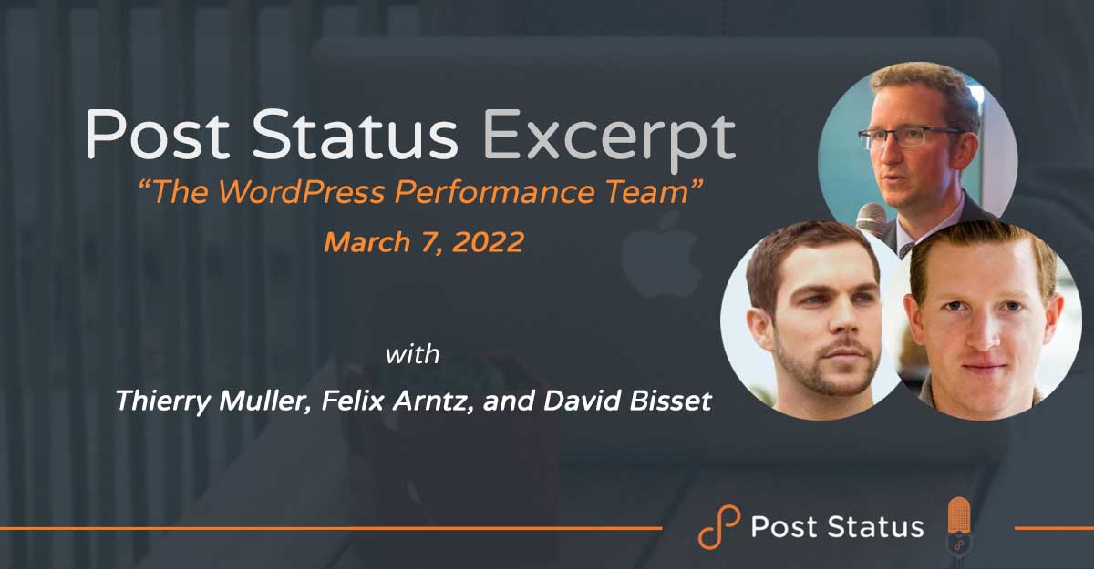 Post Status Excerpt (No. 49) — Performance Team Check-in