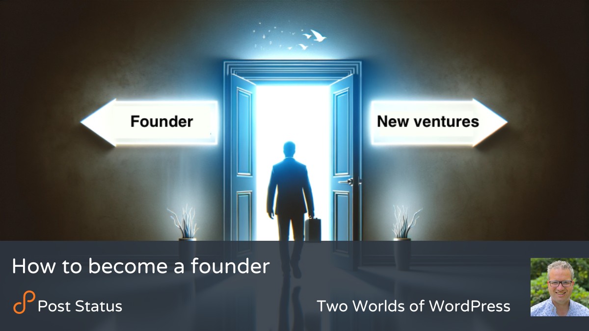 How to become a founder